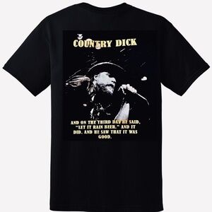 Black “COUNTRY DICK” Graphic Short Sleeve Tee